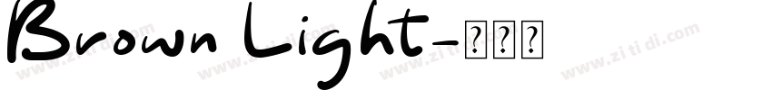 Brown Light字体转换